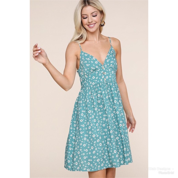 💗LAST 1! Sweetheart Neckline Floral Dress! - Picture 3 of 6